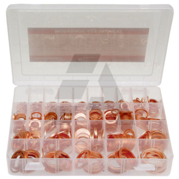 Assortiment de 540 joints en cuivre de 30 dimensions différentes