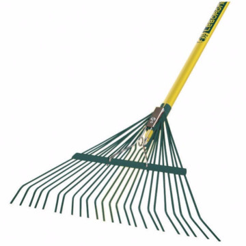 Balai acier fil plat manche bois percé 150cm, certifié PEFC 100%