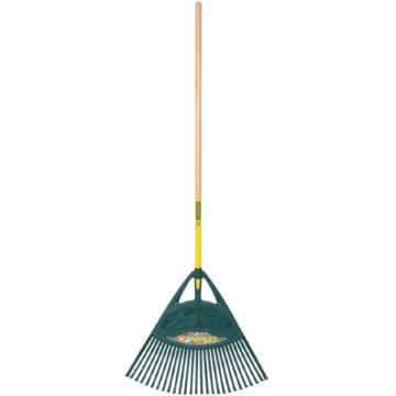 Balai à gazon XL Duopro manche bois percé 130cm, certifié PEFC 100%