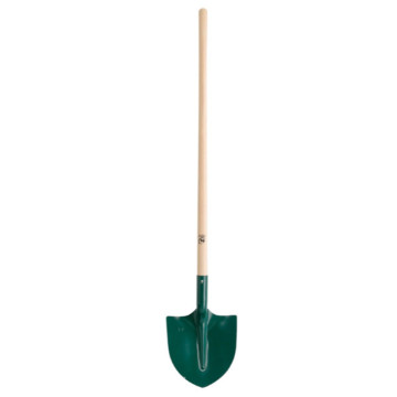Pelle ronde tôle 29cm, manche creux compositube 117cm