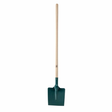 Pelle carrée tôle 25cm, manche bois droit 110cm, certifié PEFC 100%