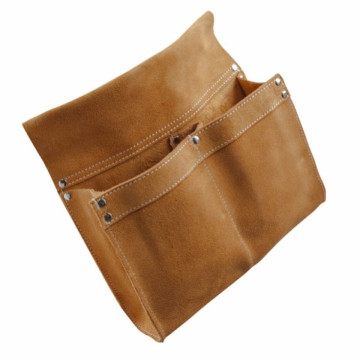 Pochette à clou croute de cuir 2 poches