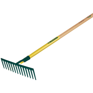 Râteau 16 dents droites manche bois 150cm, certifié PEFC 100%