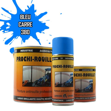 Peinture agricole PROCHI-ROUILLE brillante, bleu, 380, CARRE