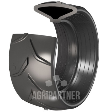 Pneu, bandage caoutchouc profil convexe à crampons FARMFLEX 370x165 semoir AMAZONE, MONOSEM, KUHN, KVERNELAND, OPTIMA