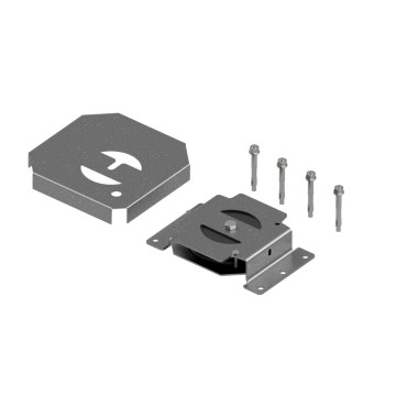 Poulie d'angle Ø250 horizontale complète pour racleur corde et câble CK Industries