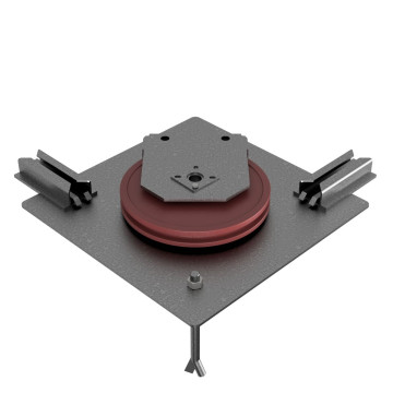 Poulie Ø350 complète + guide chaîne pour racleur chaîne marine CK Industries