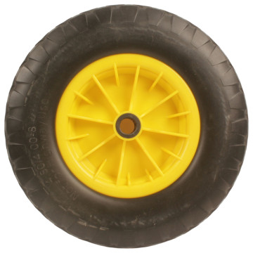 Roue de brouette increvable diamètre 400 mm charge 150kg pour axe de 25 mm - S6000P400R25 - CAUJOLLE