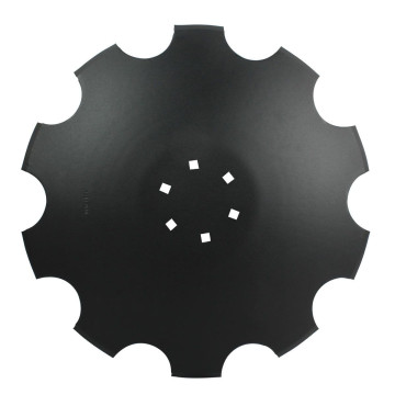 Disque crénelé type C, 460mm x 4mm, 6 trous, AGROMASZ, pièce origine