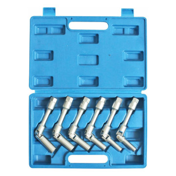 Douilles à bougies articulées 3/8" - Coffret de 6 pièces, STILKER