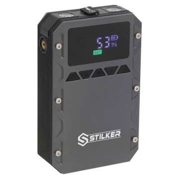 Booster 12V 800A avec power bank 8000 mAh et gonfleur STILKER