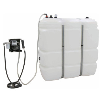 Cuve de stockage gasoil PEHD DP 1500L et station avec filtre 50 l/min - usage intérieur - STILKER