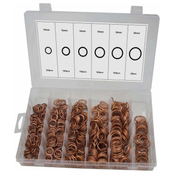 Joints de vidange en cuivre de 10 à 20mm - coffret de 525 pièces, STILKER