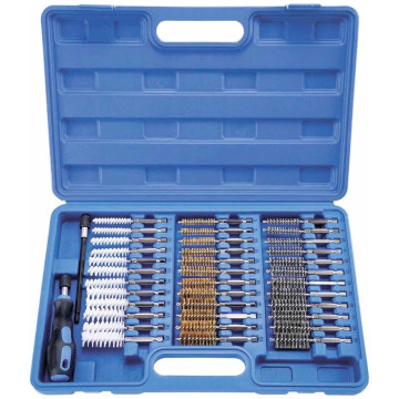 Brosses inox, nylon, laiton - coffret de 38 pièces STILKER