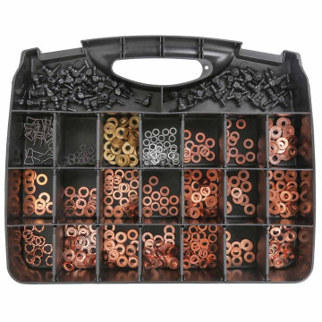 Rondelle cuivre pour injecteurs - assortiment de 551 pièces STILKER