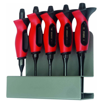 Jeu de 5 chasses goupilles Ø 3, 4, 5, 6, 8 mm avec manche bi-matière, DRAKKAR