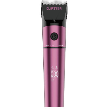 Tondeuse rose sur batterie à 3 vitesses Clipster DeloX, 300 minutes d'autonomie