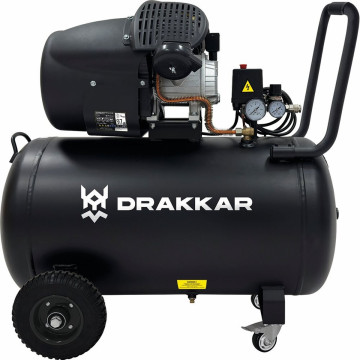 Compresseur coaxial 100L 8 bar 3CV 230v, DRAKKAR