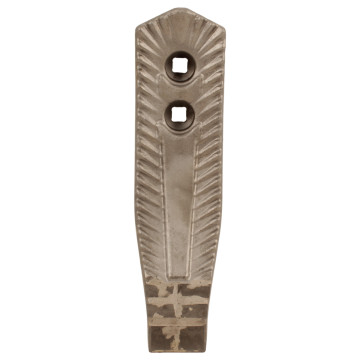 Pointe en V avec plaquettes carbure et rechargement 20mm, Ø12mm, EA 45mm, pour cultivateur KUHN CULTIMER, 221540 - 2220761 - 2217920 - 222076 - 2237810, pièce interchangeable