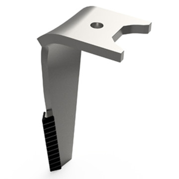 Dent gauche pour herse rotative FAST-FIT 3, plaquettes carbure triangulaire, 3 trous, K2512390, KUHN, pièce interchangeable
