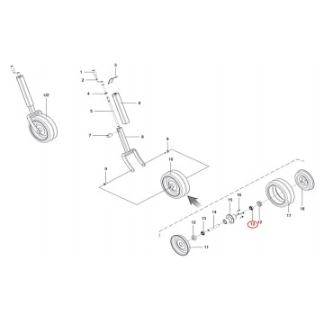 Roulement 6004 pour bineuse OZDOKEN / H056004