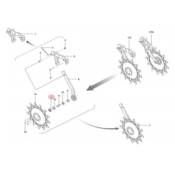 Roulement 6204 pour bineuse OZDOKEN / H056204