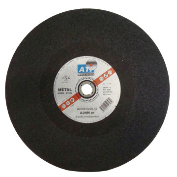 Disque à tronçonner METAL, 400 x 4,5 x 25,4 mm pour scie stationnaire, ATI, qualité industrielle, à l'unité