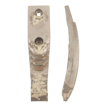 Pointe avec plaquettes carbure, plaquettes arrière et renfort acier pour déchaumeur à dents, cultivateur KOCKERLING, 80x30 mm, 506064, 506065, 506069, 915776, pièce interchangeable