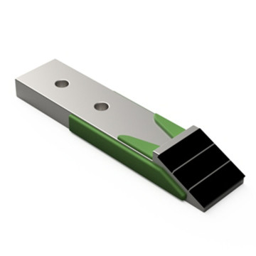 Sabot avec plaquettes carbure et rechargement pour fissurateur LEMKEN Karat, pièce interchangeable