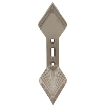 Soc double coeur forgé 460x135x20 1ère face plaquette carbure et 2ème face rechargement entraxe 45/60/75mm, pièce interchangeable