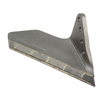 Aileron carbure, compatible pour déchaumeur à dents, cultivateur, VADERSTAD, 447150, droite, pièce interchangeable