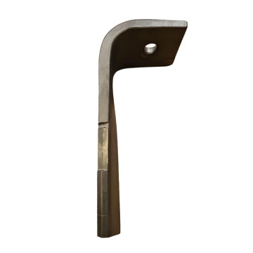 Dent carbure, 5 pastilles, pour herse rotative, ALPEGO, 300mm, Ø19,50x23mm, fixation rapide, MKOA00287, gauche, pièce interchangeable
