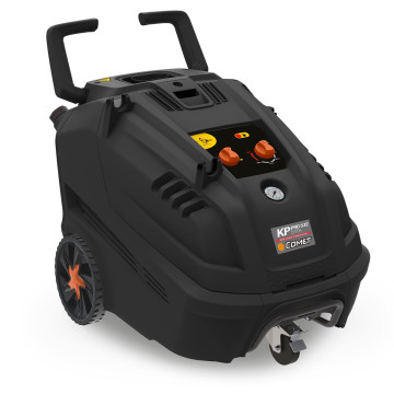 Nettoyeur haute pression électrique eau chaude KP PRO EXTRA 3.10 10/150M, 230V, 150 Bar, débit 600l/h avec enrouleur 15M noir, COMET 
