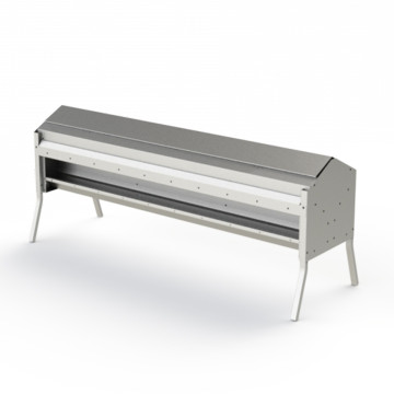 Barrière libre service à barres obliques 2 à 7 mètres acier galvanisé à chaud