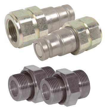 Kit coupleurs push-pull face plane, mâle + mâle, pour malaxeur