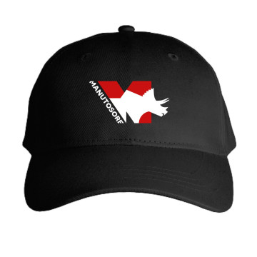 Casquette MANUTOSORE, noir & rouge