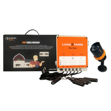 Kit caméra de surveillance version câble, FarmCam Flex 5MP, LUDA FARM
