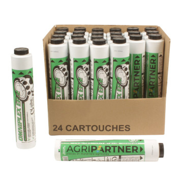 Graisse extrême-pression lithium/calcium OMNIPLEX EP2 VERTE, cartouche Lube-Shuttle à visser, 410g