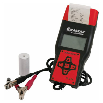 Testeur de batterie digital 12/24V pour charge/résistance/démarrage, avec imprimante