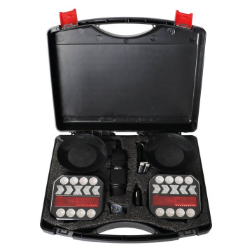 Kit de signalisation arrière sans fil à LED magnétique 12V avec CANBUS, 4 fonctions, 9 heures d'autonomie