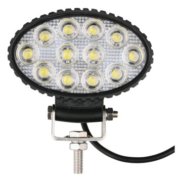 Phare de travail ovale 12 LED 36W, lumens 2400