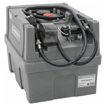 Citerne de ravitaillement Gasoil, GNR, Fuel PE 200 litres, avec kit pompe à gasoil et plateforme 20V Li-ion sans batterie, SCHNEIDER
