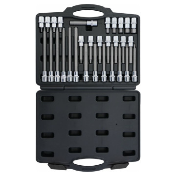 Coffret de 30 pièces - douilles tournevis 1/2" avec embout hexagonal, DRAKKAR