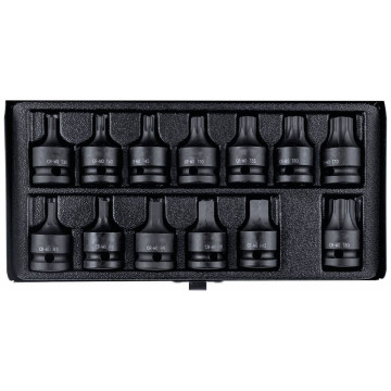 Coffret de 13 douilles à choc de 1/2" 6 pans et Torx®, STILKER