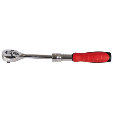 Cliquet 72 dents 1/2" réversible télescopique avec bouton poussoir, DRAKKAR