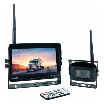 Kit caméra de recul 12 et 24V sans fil, écran HD 7 pouces, caméra wifi et télécommande