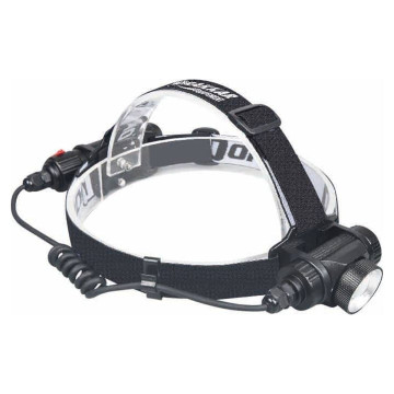 Lampe frontale LED 1500Lm rechargeable, batterie déportée, DRAKKAR