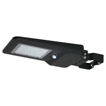 Lampadaire solaire LED 3000 lumens 25W avec détecteur, autonomie 30h