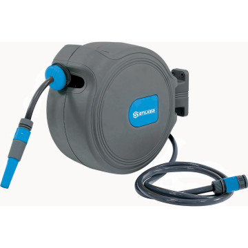 Enrouleur automatique orientable de tuyau d'eau Ø11x15mm - 20m+2m, débit 11,3l/min, STILKER