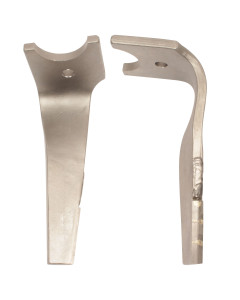 Dent carbure forg&eacute;e, 3 pastilles 3x30mm + rechargement, pour herse rotative, KUHN, 320x16mm, &Oslash;20mm, 2500100, droite, pi&egrave;ce interchangeable